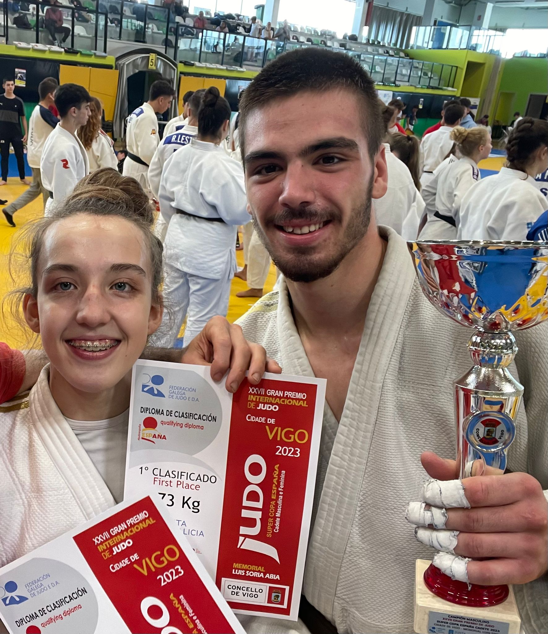 YAGO LEÓN Y NAHIKARI ELÓSEGUI, EN LA SUPERCOPA DE ESPAÑA DE JUDO CADETE